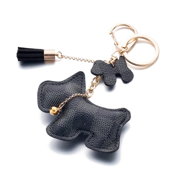 Beautiful Dog Key Chain Cream or Black DOG - Picture 3 of 7